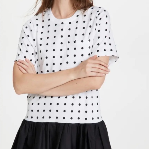 Tanya Taylor - Katlyn Dress - Mid-weight jersey Polka-dot print - Picture 2 of 12